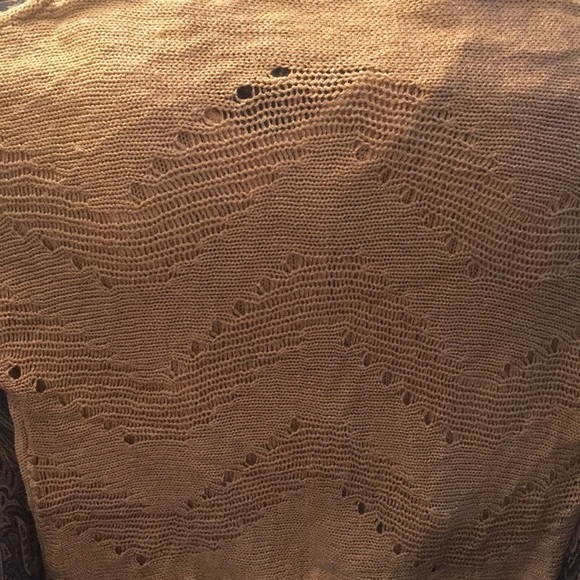 𝅺vintage Roni Rabl Gold Open Weave and Draping Sleeveless Sweater UNIQUE - Picture 3 of 3